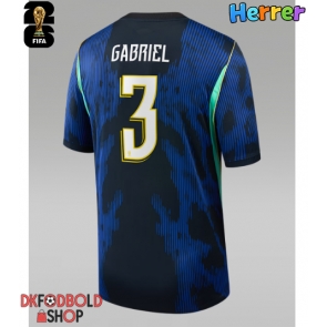 Brasilien Gabriel Magalhaes #3 Udebanetrøje VM 2026 Kort ærmer Brasilien Gabriel Magalhaes #3 Udebanetrøje VM 2026 Kort ærmer